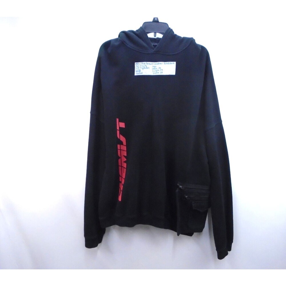 C2H4 Chemist Zero Gravity Pullover Hoodie Men Size L Removeable Saddlebag Pocket